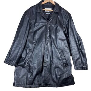 Vintage M Julian Wilsons Leather 100% Leather Jacket Black XL Quilt Lining Men's